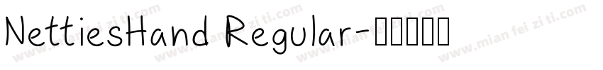 NettiesHand Regular字体转换